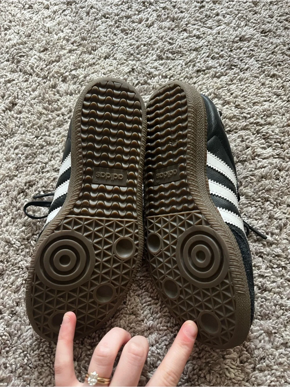 Adidas Boys Kids Samba OG Classic Black White Gum Sneakers Size 3Y Youth